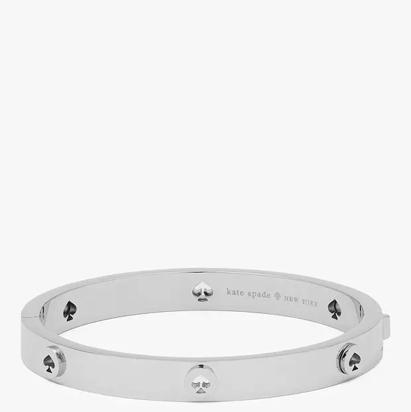 Kate Spade Spot The Spade Studded Hinged Bangle - Picture 1 of 4